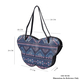Butterfly-Shaped Water Resistant Tote Bag in Kaleidoscope Navy Print