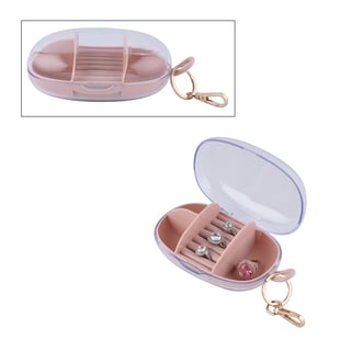 Travel plastic jewelry organizer with a detachable hook 