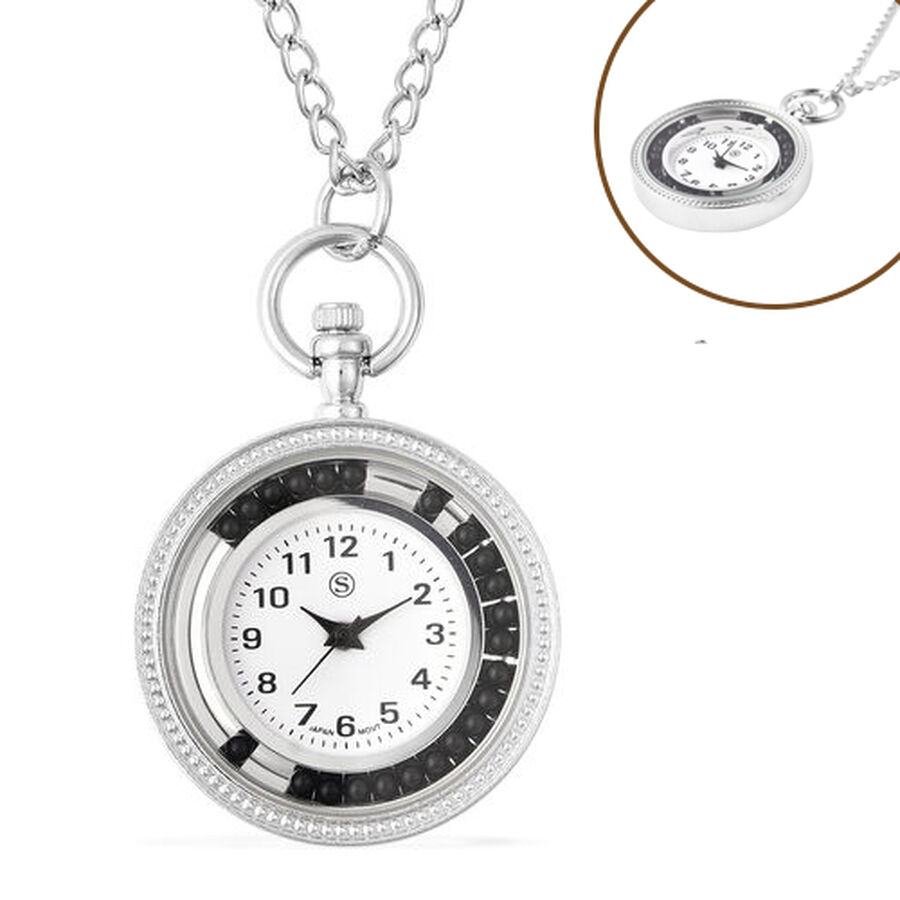 STRADA Japanese Movement Pocket Watch with Chain (Size 30) and Moving ...
