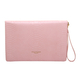 Limited Edition - ALICE WHEELER Chelsea Envelope Snake Pattern Clutch Bag (Size 26x18x2 Cm) - Pink