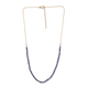 Tanzanite Necklace (Size - 18 with 2 inch Extender) in 14K Gold Overlay Sterling Silver 8.22 Ct, Silver Wt. 10.57 Gms