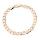 Hatton Garden Close Out Deal- 9K Yellow Gold Flat Curb Bracelet (Size - 7.5) With Lobster Clasp, Gol