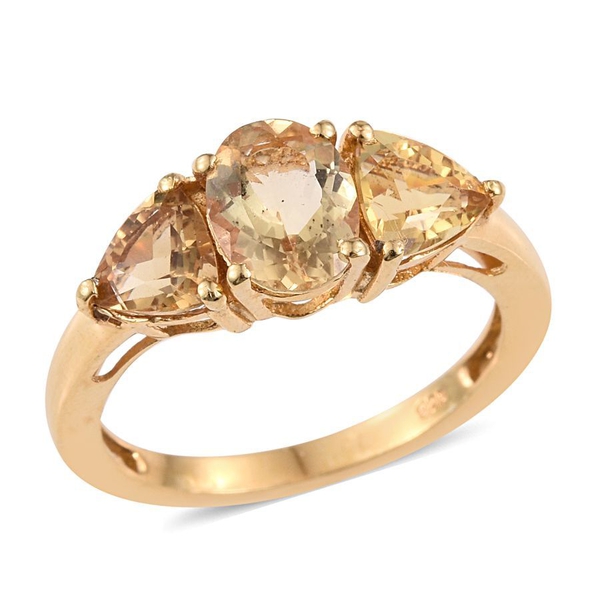 Marialite (Ovl 1.10 Ct) Ring in 14K Gold Overlay Sterling Silver 2.250 Ct.