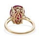 9K Yellow Gold AA African Ruby Ring  7.29 Ct.