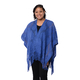 Spring Collection - Solid Blue Colour Hollow Out Kimono with Tassel (Free Size; Length 60Cm)