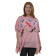 Tamsy Floral Embroidery Kaftan (One Size) - Light Pink