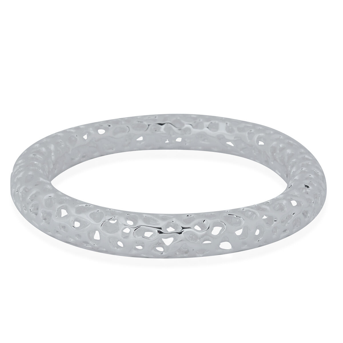 RACHEL GALLEY Sterling Silver Allegro Bangle (Size 72mm/ Extra Large), Silver wt 43.99 Gms.