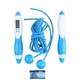 Electronic Counting Skipping Rope in Blue and White