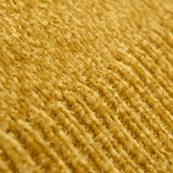 Close Out Deal- Chenille Wrinkle and Stain Resistance Throw with Border (Size 130x170cm) - Yellow