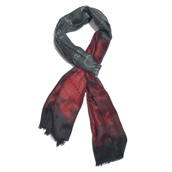 Autumn Winter Special Supersoft Modal Red, Black and Grey Colour Christmas Theme Inspired Reversible