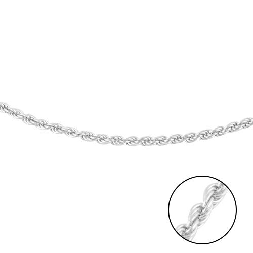 JCK Vegas Collection 22 Inch Rope Chain in 9K White Gold - 2818254 - TJC
