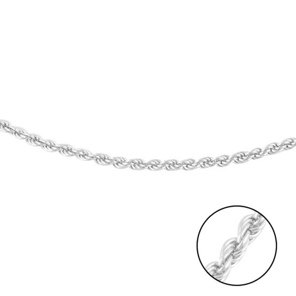 JCK Vegas Collection 22 Inch Rope Chain in 9K White Gold - 2818254 - TJC