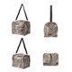 3 Layer Leopard Pattern Jewellery Box with Detachable Shoulder Strap (Size 30x26x24Cm) - Brown