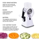 3 in 1 Easyway Vegetable and Fruit Slicer with One Slicing, Shredding and Grating Blade (Size 18x14x28 Cm) - White