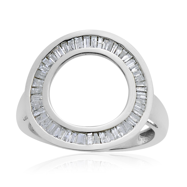 9K W Gold SGL Certified Diamond (Bgt) (I3/ G-H) Circle of Life Ring 0.500 Ct.
