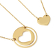 Set of 2 - Necklace (Size 17.5) in Yellow Gold Tone