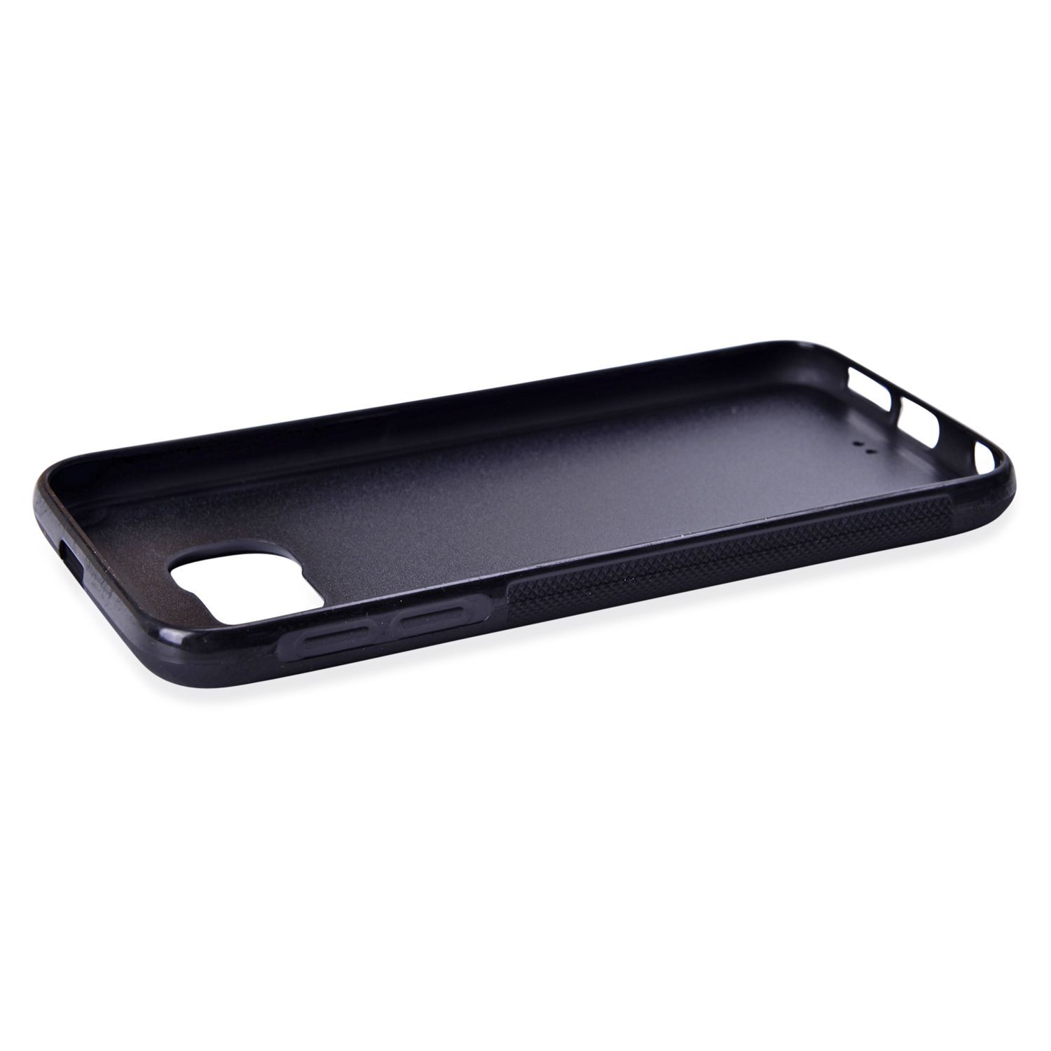 Antigravity Samsung Phone Cover Black and Toughened Membrane (Size 14.5x7 Cm)