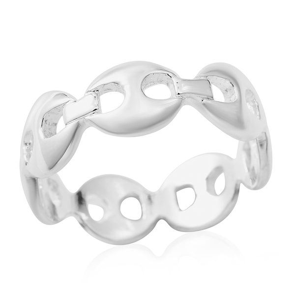 Limited Edition- Designer Inspired - High Polished Mariner Ring in Sterling Silver.