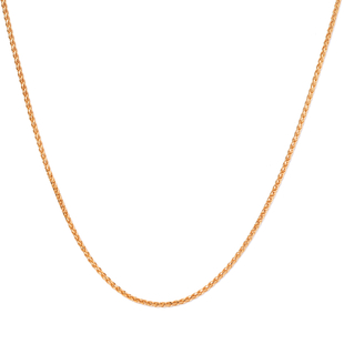 Close Out 22K (92% Pure) Solid Yellow Gold Spiga Necklace (Size 24) with Lobster Clasp, Gold Wt. 5.0