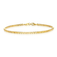 JCK Vegas Collection 9K Yellow Gold Box Bracelet (Size 7.5) with Lobster Clasp
