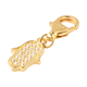 Charmes De Memoire Simulated Diamond Hamsa Charm in Yellow Gold Overlay Sterling Silver