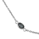 Multi Sapphire Station Necklace (Size 24 with 1 inch Extender) in Rhodium Overlay Sterling Silver 7.28 Ct.