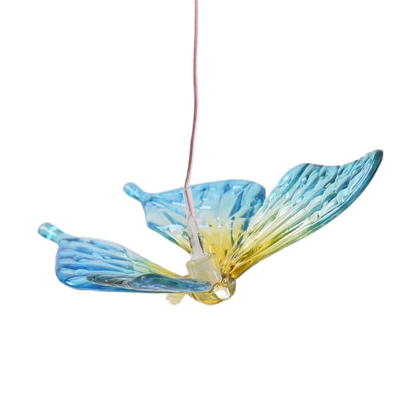 Colour Changing Solar Butterfly LED Mobile - Blue
