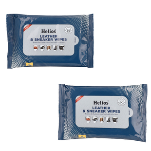 Set of 2 - Helios Leather & Sneaker Wipes (Each Pack of 10)