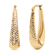 9K Yellow Gold Diamond Cut Earrings (With Clasp)