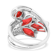 Sajen Silver CULTURAL FLAIR Collection - Volcano Rainbow Doublet Quartz Bypass Ring in Sterling Silver 2.08 Ct.