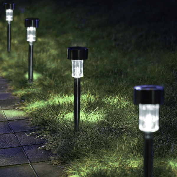 Set of 10 - Waterproof Solar Outdoor Garden Pathway Lights