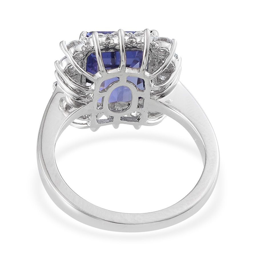 RHAPSODY 950 Platinum AAAA Tanzanite (Oct 5.05 Ct), Diamond Ring 6.100 Ct.