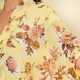 TAMSY Floral Pattern Kimono (Curve Size) - Yellow