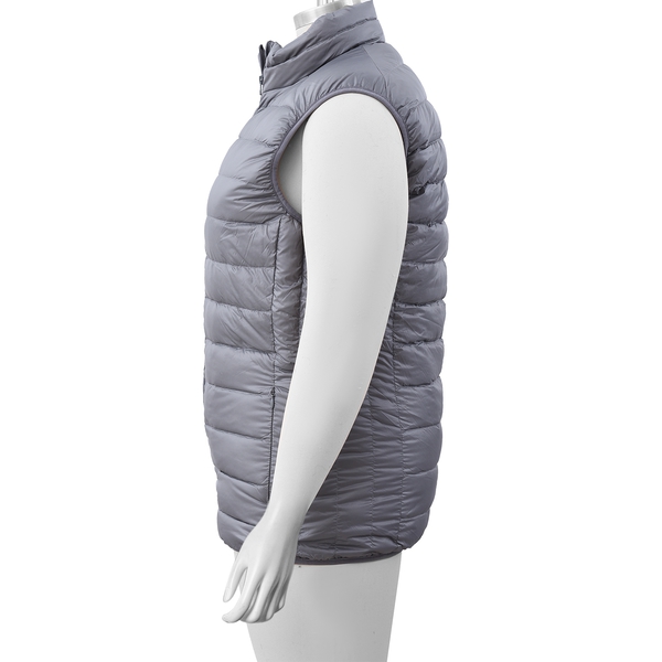 Japanese Heating Wire Down Puffer Vest with 3 Heat Setting (Size L) - Grey
