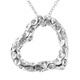 RACHEL GALLEY Amore Heart Collection - Rhodium Overlay Sterling Silver Pendant with Chain
