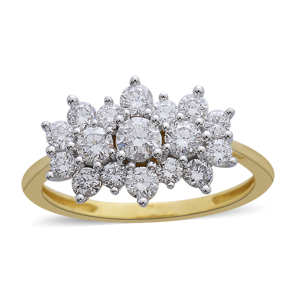 ILIANA 18K Y Gold IGI Certified Diamond (Rnd) (S I-G-H) Ring 1.000 Ct.