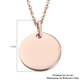 Rose Gold Overlay Sterling Silver Pendant with Chain (Size 18)