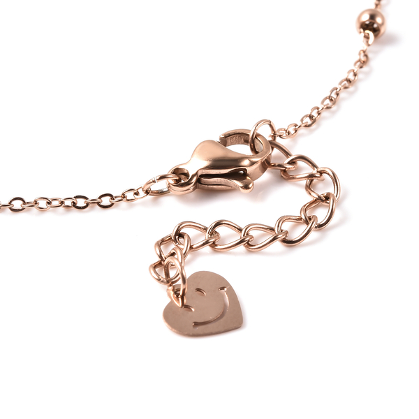 Personalised Engravable Initial Heart Beat Steel Bracelet Size, 7+1 Inch, Stainless Steel