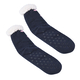 Pair of Dog Pattern Thermal Socks with Sherpa Lining and Anti Slip Sole Grip