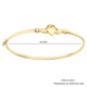 9K Yellow Gold Claddagh Bangle (Size 6.75), Gold wt 4.01 Gms