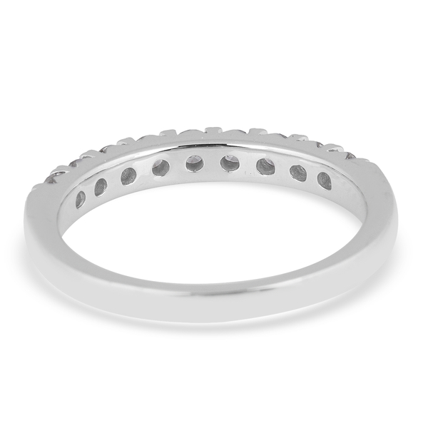 CLOSE OUT DEAL - 10K White Gold Diamond (I3/H) Half Eternity Ring 0.50 Ct.