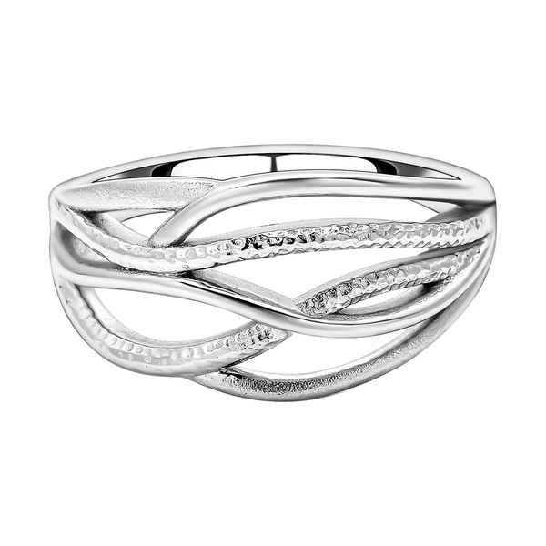 LUCYQ - Rhodium Overlay Sterling Silver Ring