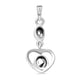 Artisan Crafted Polki Diamond Heart Pendant in Sterling Silver 0.27 Ct.