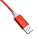 LED 3 in 1 Magnetic Charging Cable with 3 Connectors (For Phones Only) - Red
