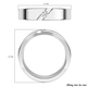 RHAPSODY 950 Platinum IGI Certified Diamond (VS/E-F) Band Ring 0.10 Ct, Platinum Wt 6.70 Gms