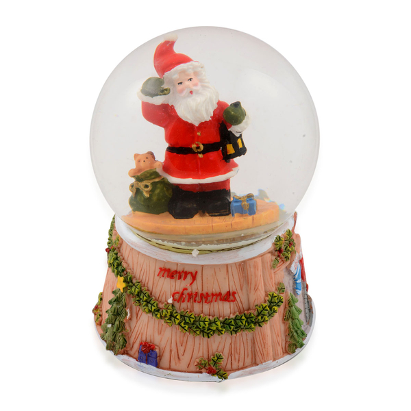 Moving Musical Multi Colour Lighted Santa Water Globe