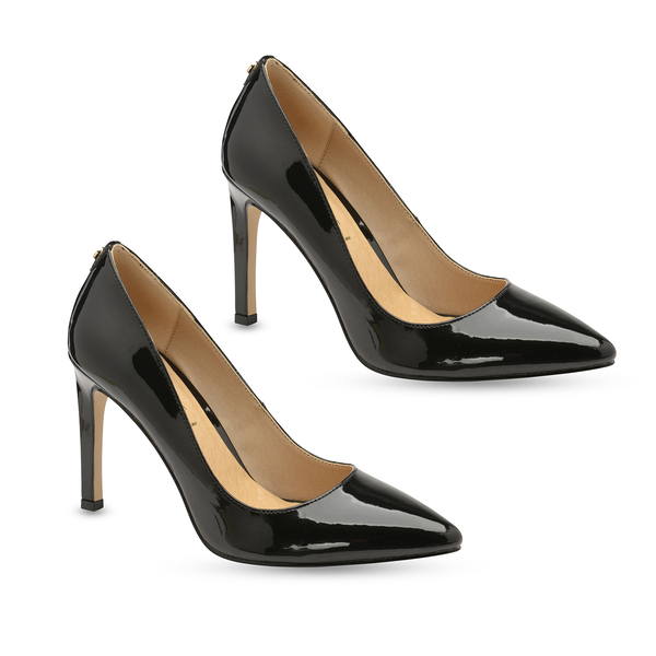 Ravel Black Edson Patent Court Shoes (Size 4)