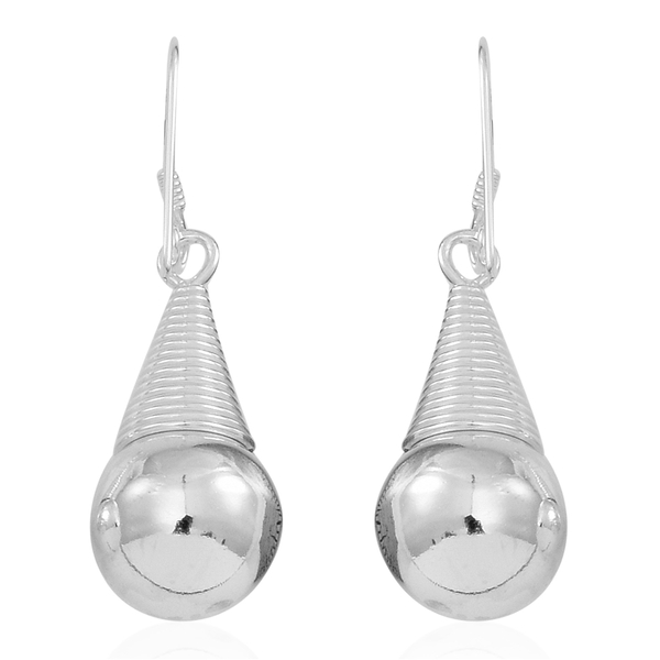 Thai Sterling Silver Hook Earrings, Silver wt 5.98 Gms.