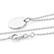 Platinum Overlay Sterling Silver Pendant with Chain (Size 18)