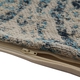 JACQUARD WOVEN Cushion Cover (Size 45X45 Cm) - Blue & Cream